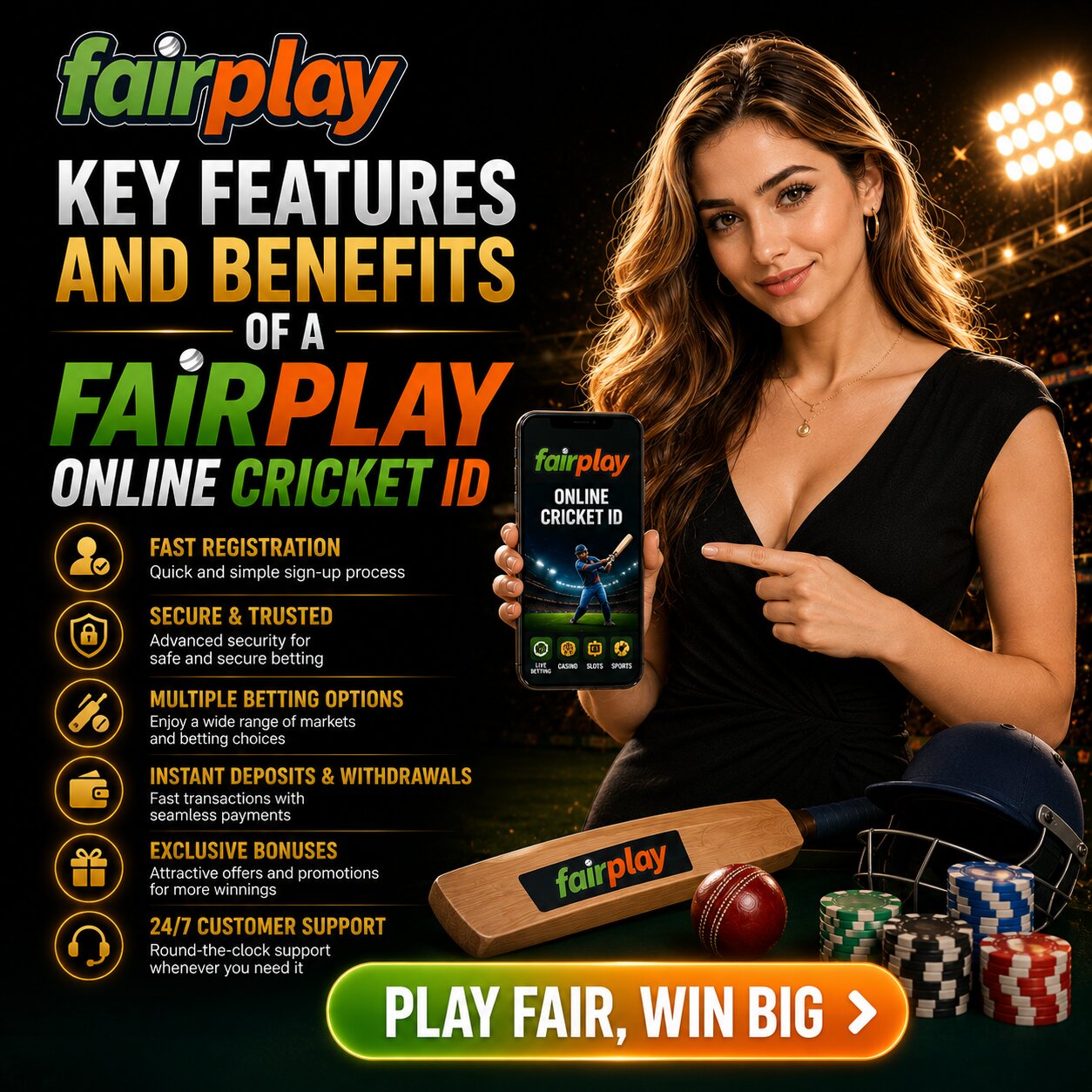 Key Features and Benefits of a Fairplay Online Cricket ID