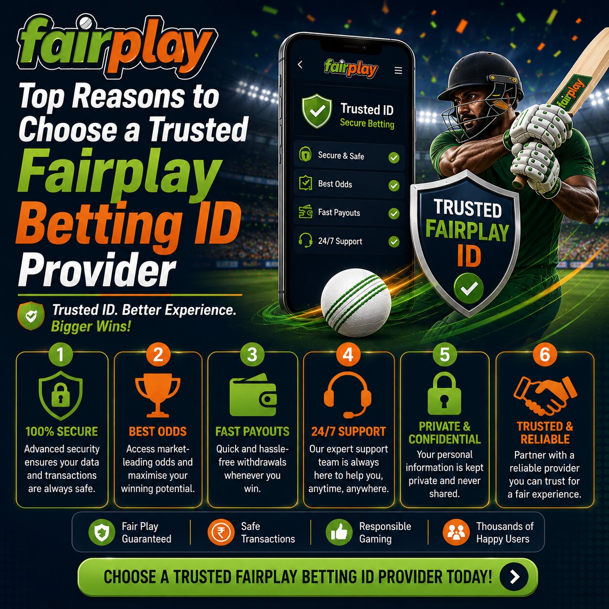 Top Reasons to Choose a Trusted Fairplay Betting ID Provider