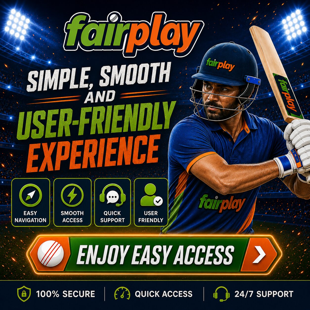 Simple, smooth and user-friendly Fairplay betting experience